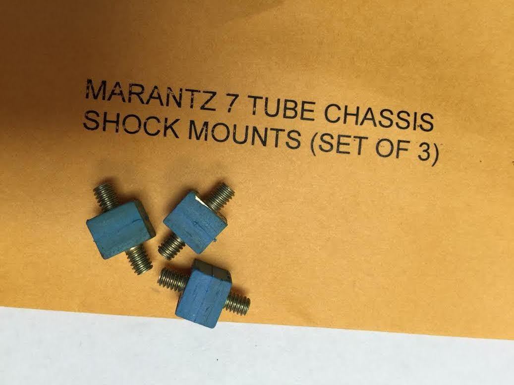 Marantz 7 & 1 Tube Chassis Rubber Isolation Mounts (shock mounts/cushions) 3 pcs