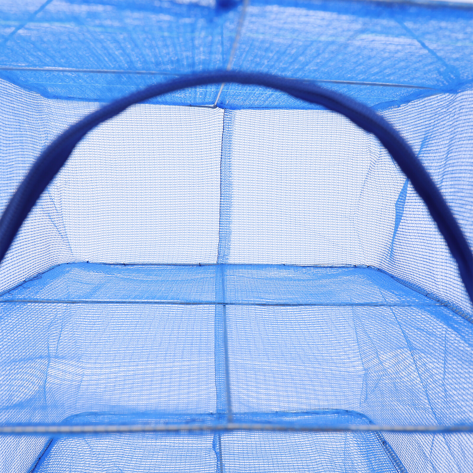 4-Layer Herb Food Fish Drying Rack Hanging Mesh Drying Net Foldable w/ Zipper