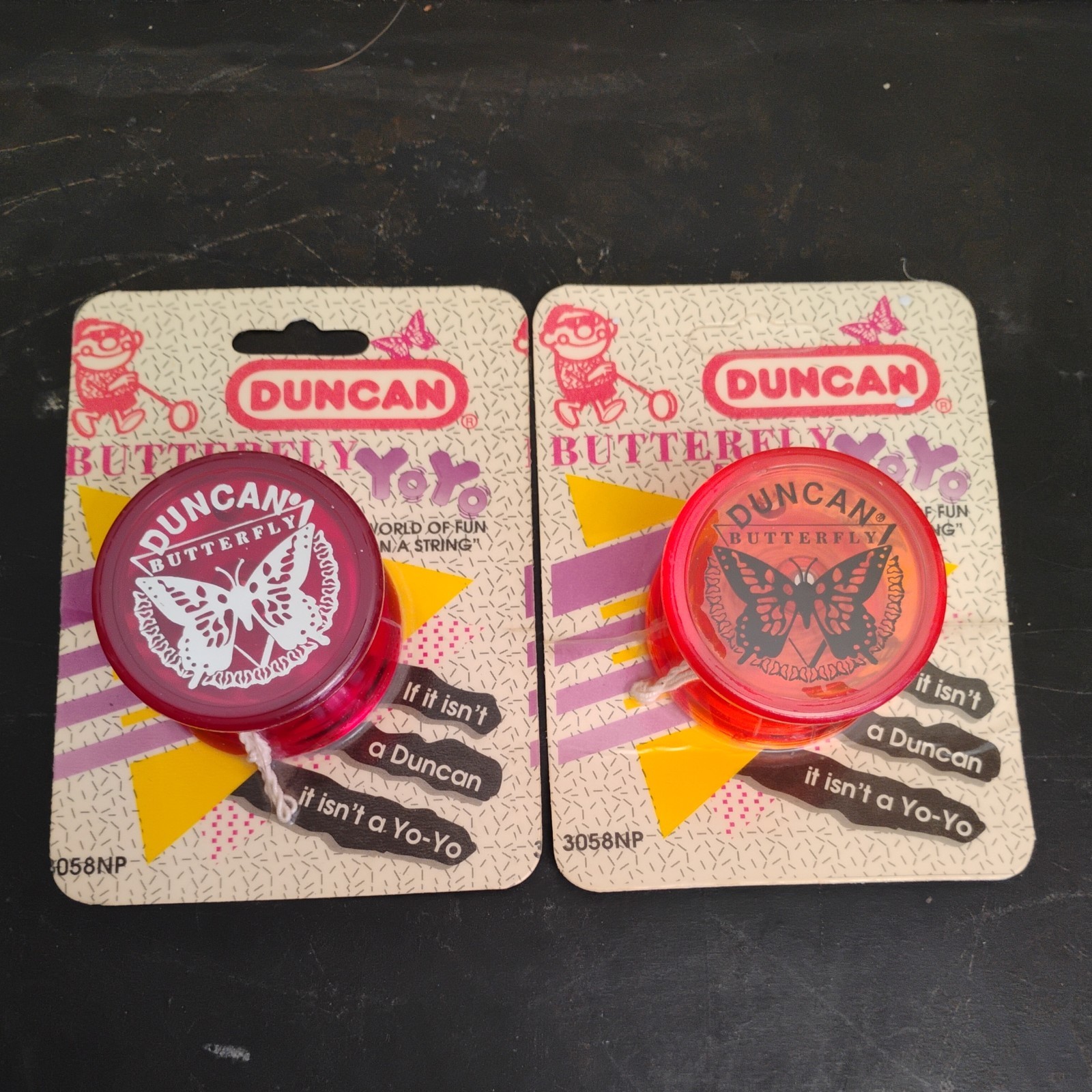 1994 Vintage Duncan new Sealed Butterfly Yo-Yo Orange & Red Retro 90s Toy