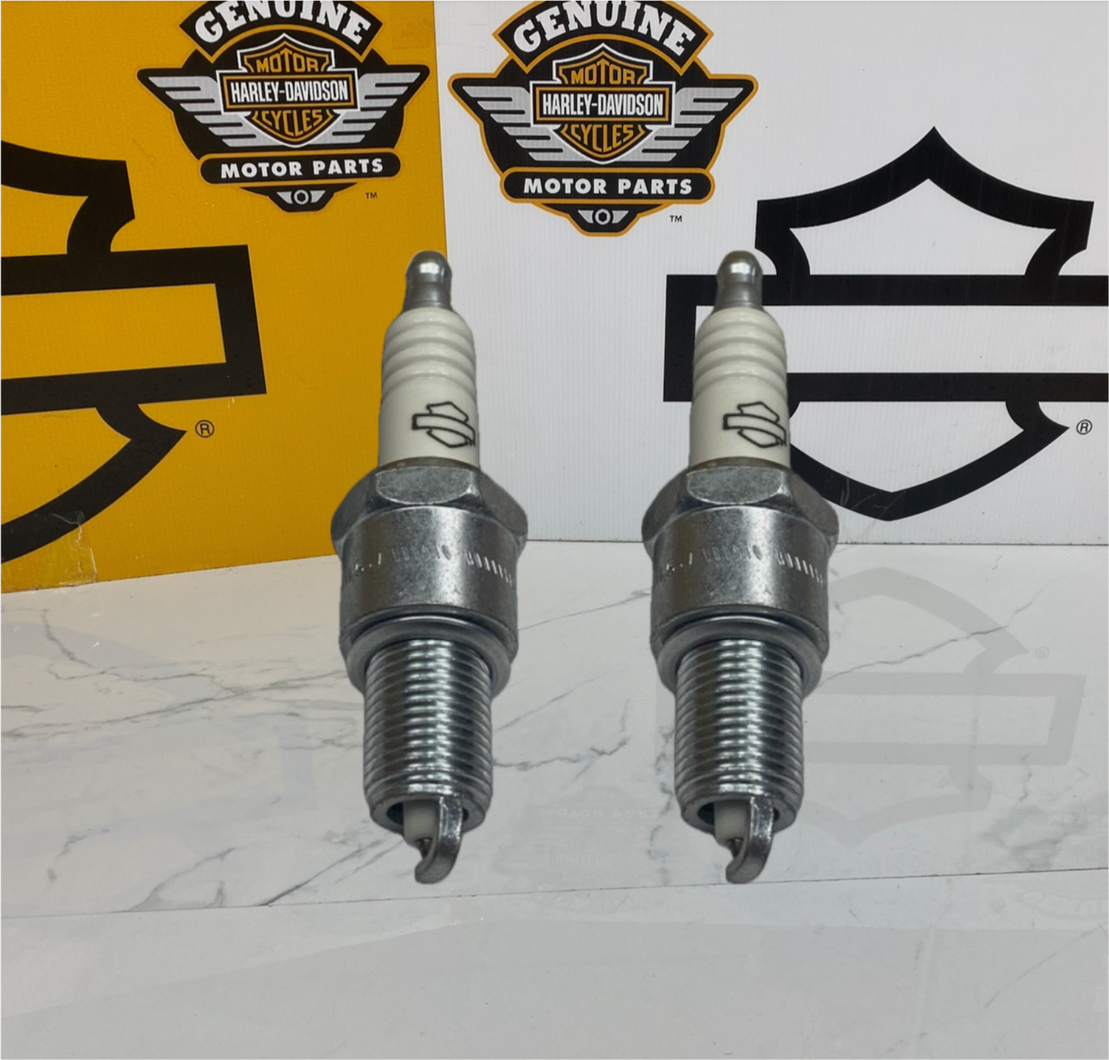 2 OEM Genuine Harley V-Rod VRod Gold Performance Set Spark Plugs 10R12AG