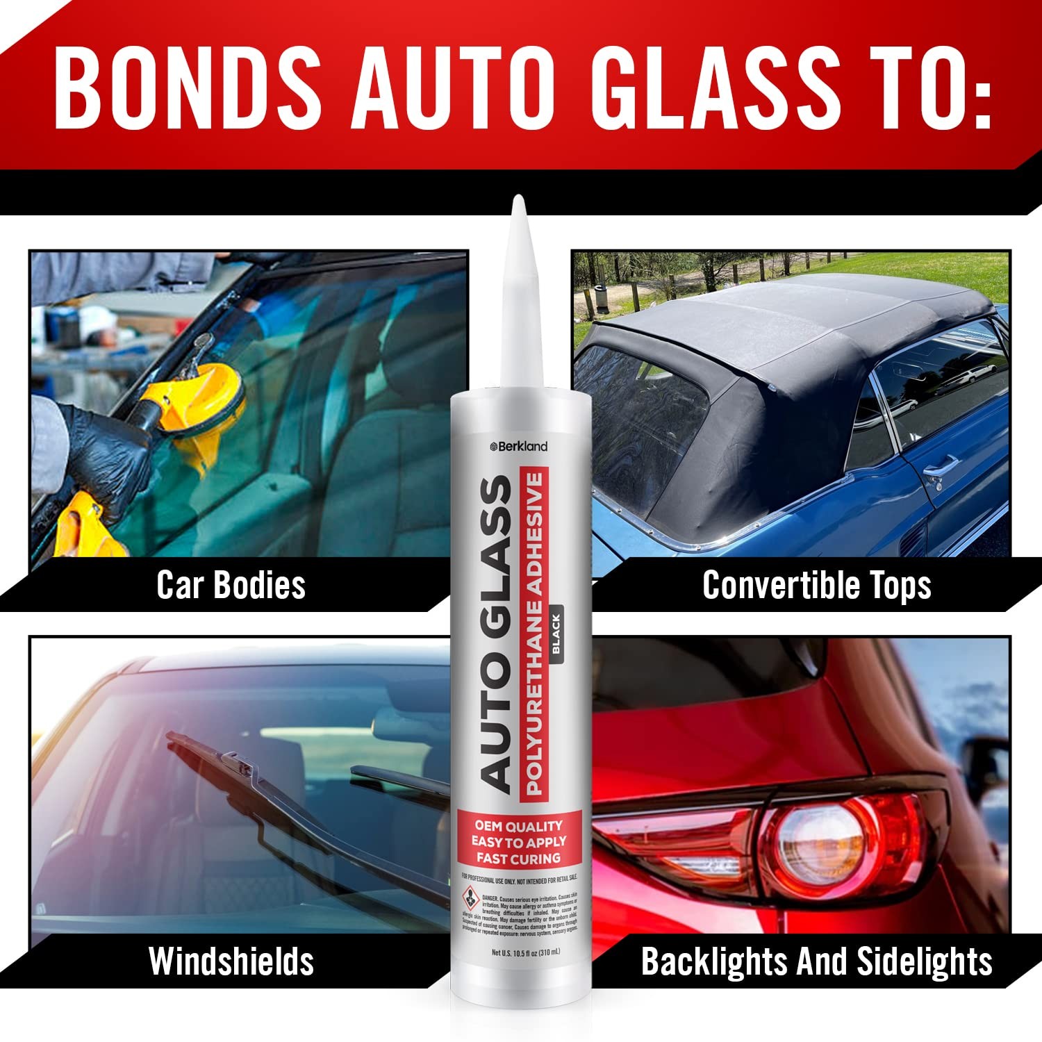 Polyurethane Windshield Adhesive - Fast Cure, High Bond Strength, Automotive Win