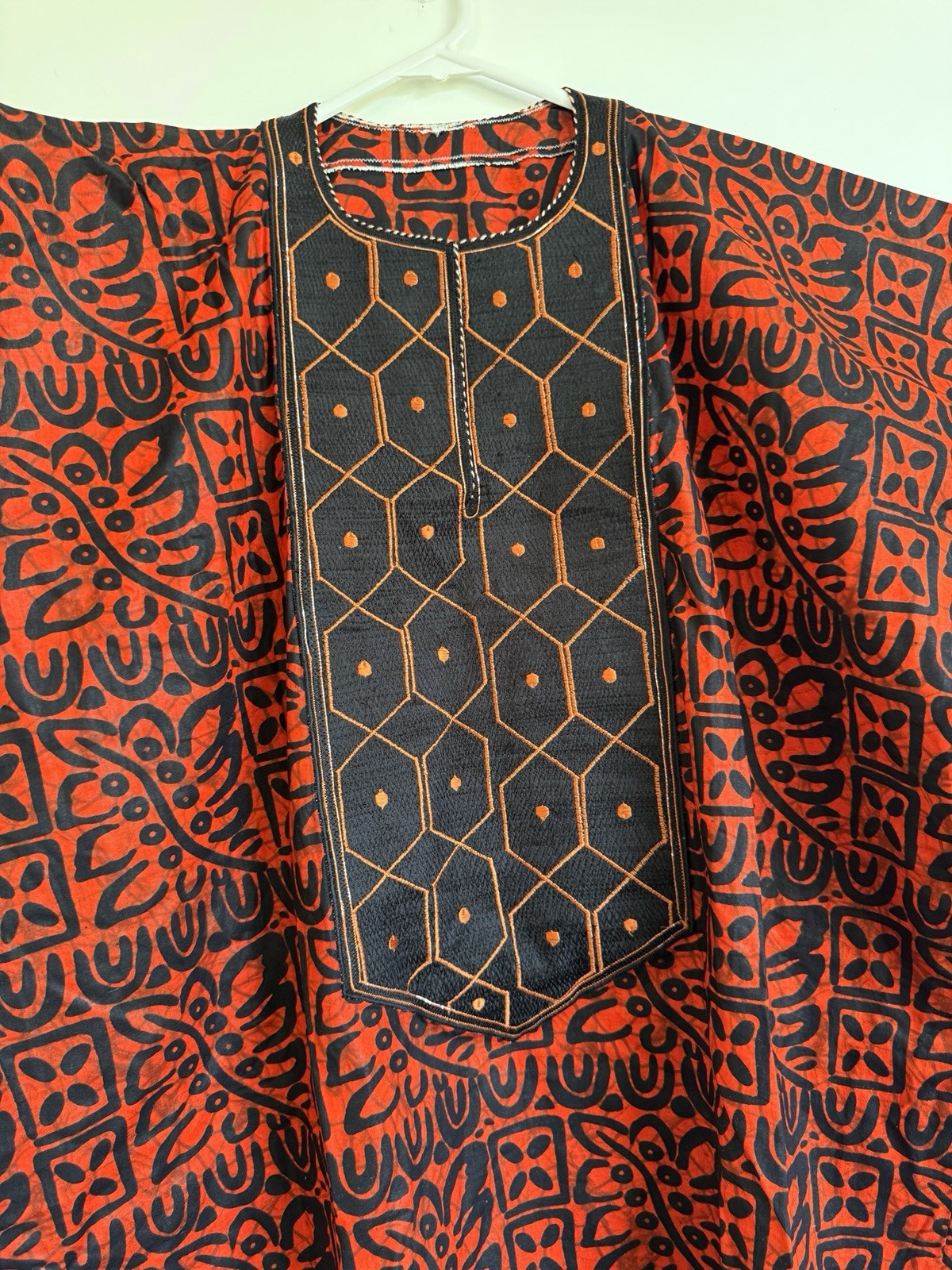 African Ankara dress Long Kaftan Adire Dashiki Bubu Cotton Dress Brand New
