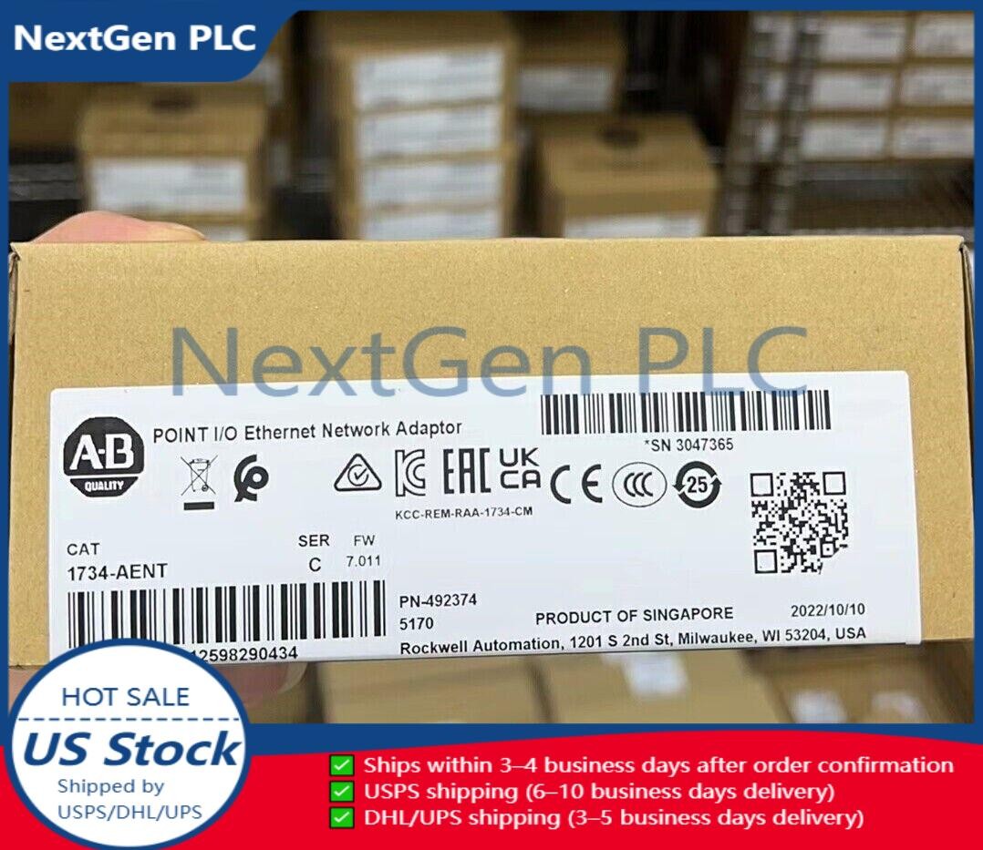 New Sealed AB 1734-AENT / B POINT I/O Ethernet Network Adaptor 1734AENT
