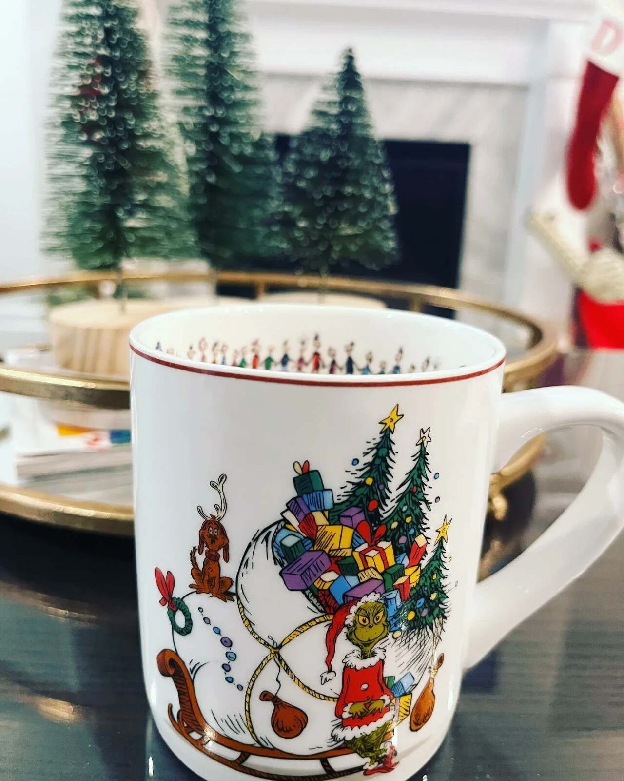 Grinch Mug Christmas tree holiday gift Disney Williams sonoma pottery barn kid '