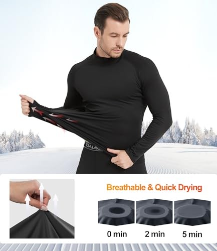 5 Pack Thermal Compression Shirts for Medium 3 Black 1 Heather Grey 1 White