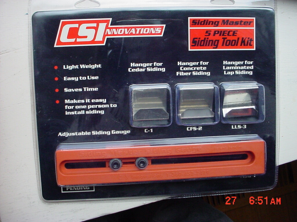 CASE of 12  HARDIPLANK CEDAR SIDING INSTALLATION 5 PIECE TOOL KIT