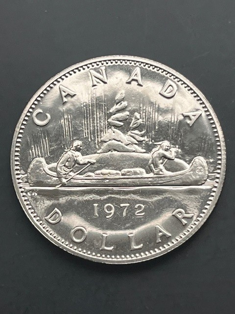CANADA 1972 Voyageur Uncirculated $1 One Dollar plucked from Mint Set
