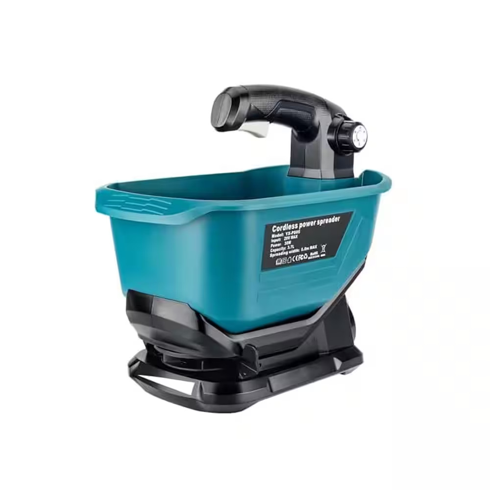 3.84 Lb. Plastic Handheld Power Spreader for Salt, Seed, Fertilizer, Ice Melt Ye