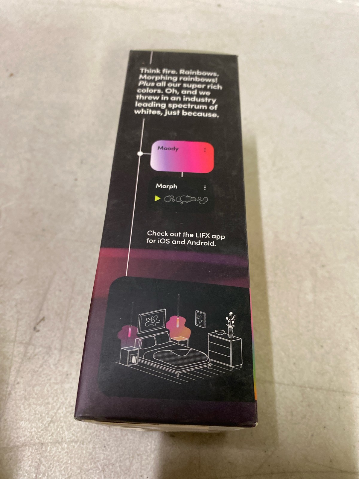 Lifx LFX/T10L Smart E26 LED Tube Light, Alexa/Google/Apple/Matter, Multi-Color