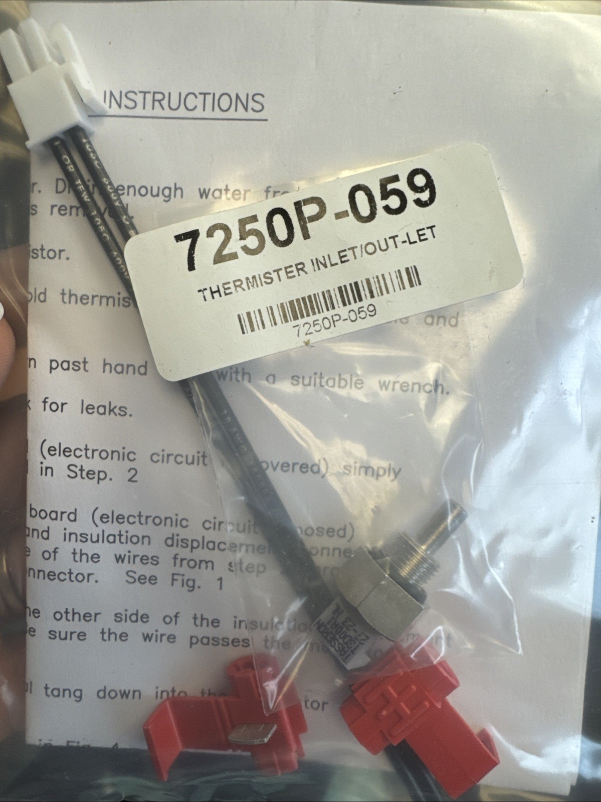 HTP 7250P-403 Inlet/Outlet Thermistor — Superseded by 7250P-059 - NOS