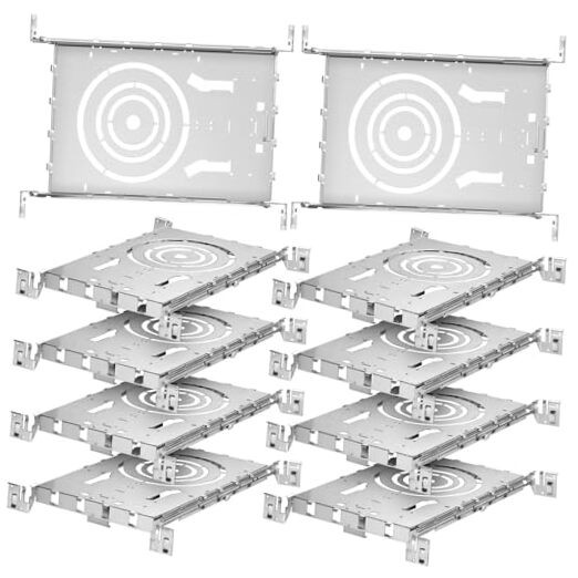 Pcs New Construction Mounting Plate with Round Holes 3/4/6 Inch LED Recessed 10
