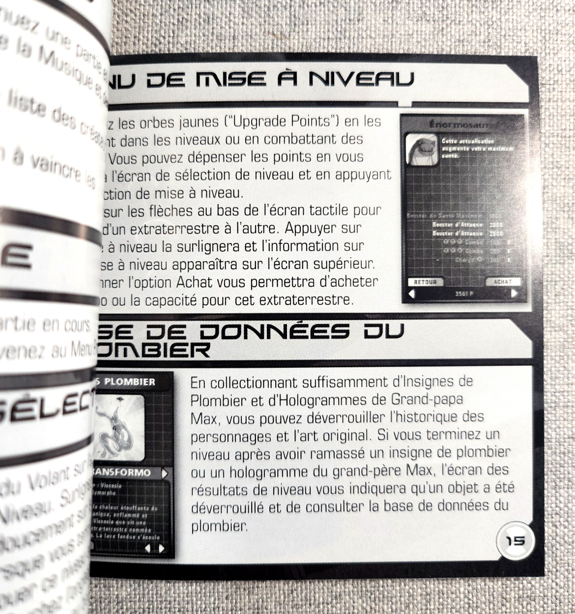 Ben 10 Alien Force Instruction Booklet - Manual Only - Nintendo DS