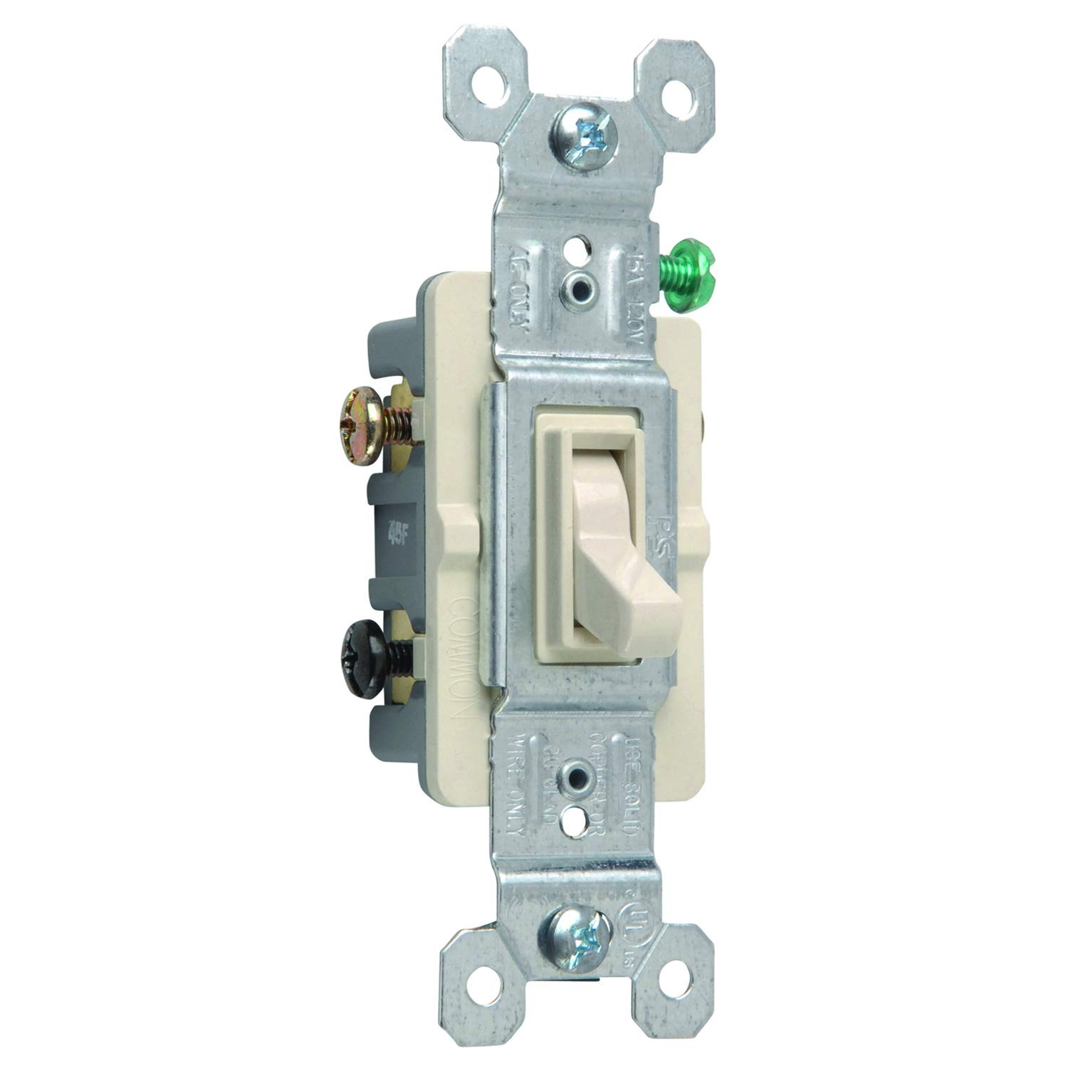 Legrand 663LAGU Trademaster 15 Amp 3Way Toggle Light Switch Light Almond