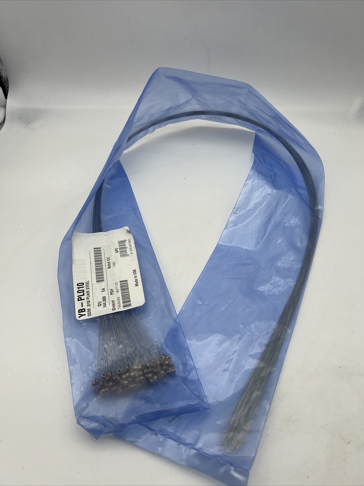 YB-PL010 Plain Steel Guitar Single String OEM .010 144 ct