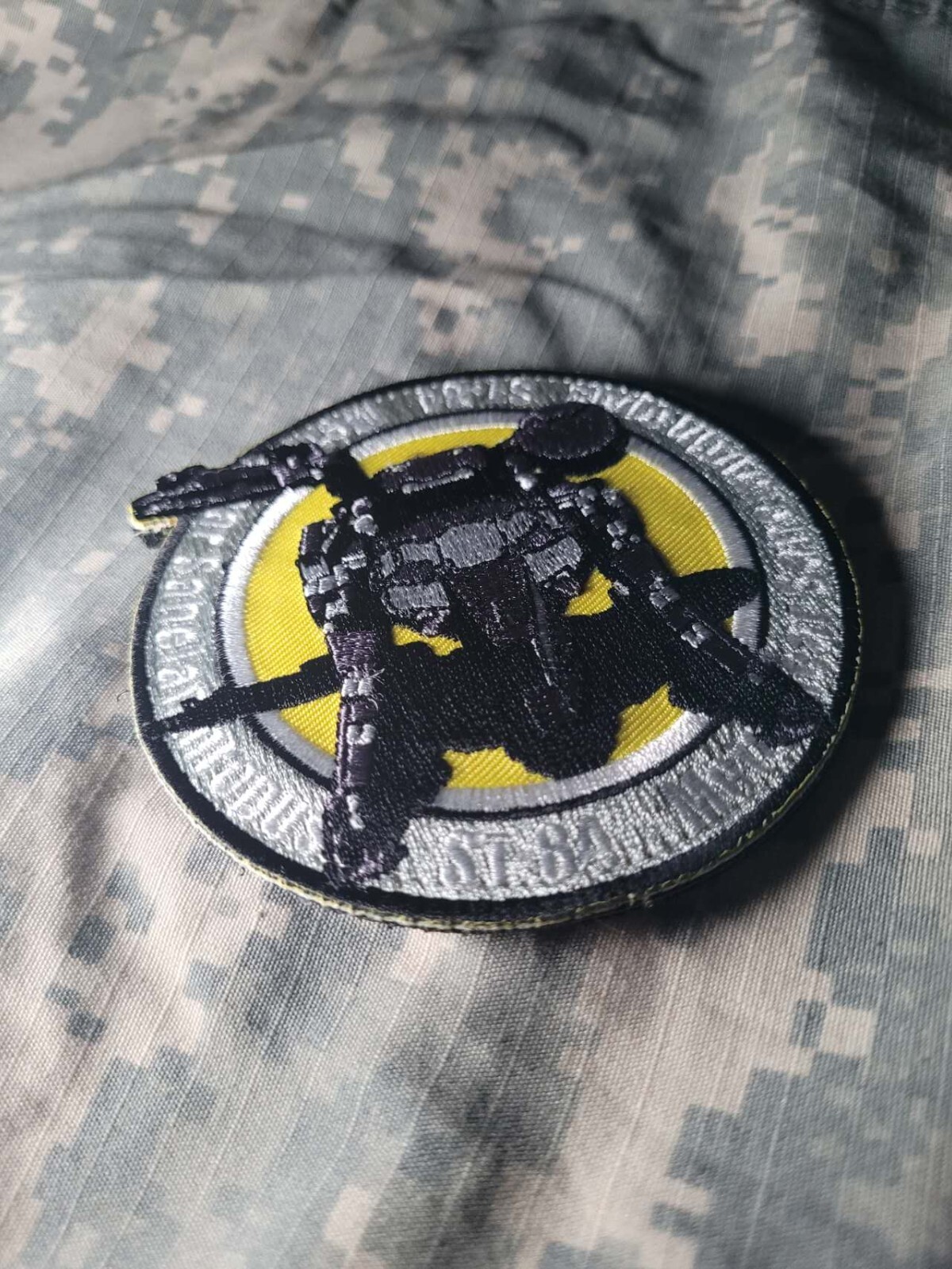 Metal Gear Solid V ST-84 Sahelanthropus, Hook Loop Airsoft Morale Military Patch