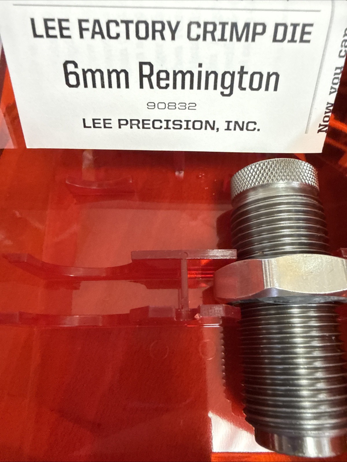 Lee 90832 Factory Crimp Die 6mm Remington New In Box #90832