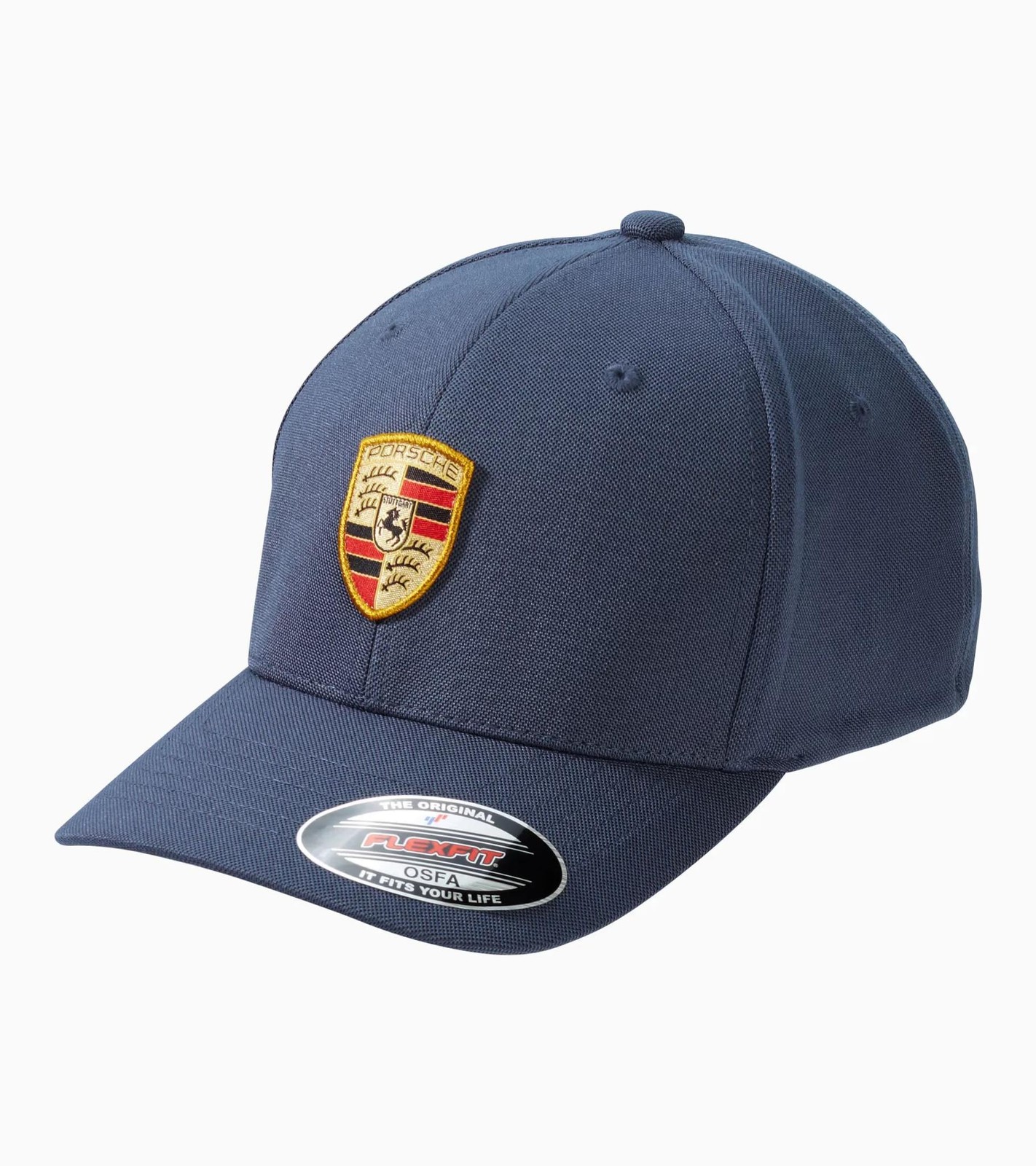 Porsche Crest Baseball Hat (Flex Fit) - Dark Blue
