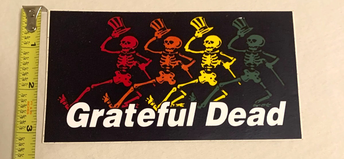 🔥 Vintage Grateful Dead Sticker 🔥 Dancing Skeletons