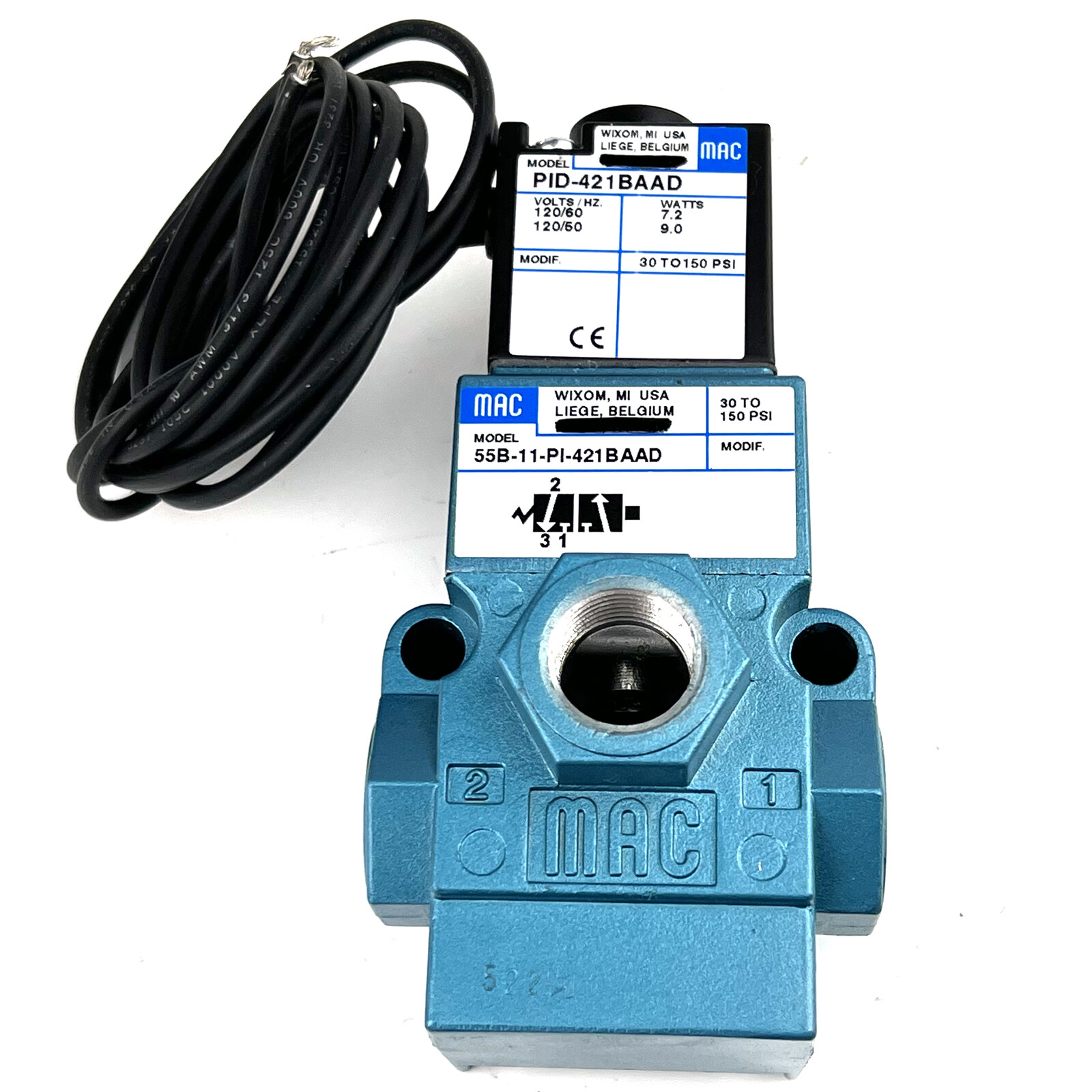 NEW 55B-11-PI-421BAAD 55B-11-PI-421-BAAD Solenoid Valve