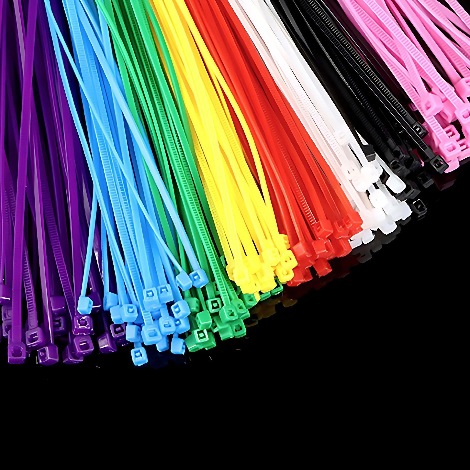 RELEASABLE REUSABLE CABLE TIES STRONG ZIP TIE WRAPS PLASTIC NYLON SELF-LOCKING