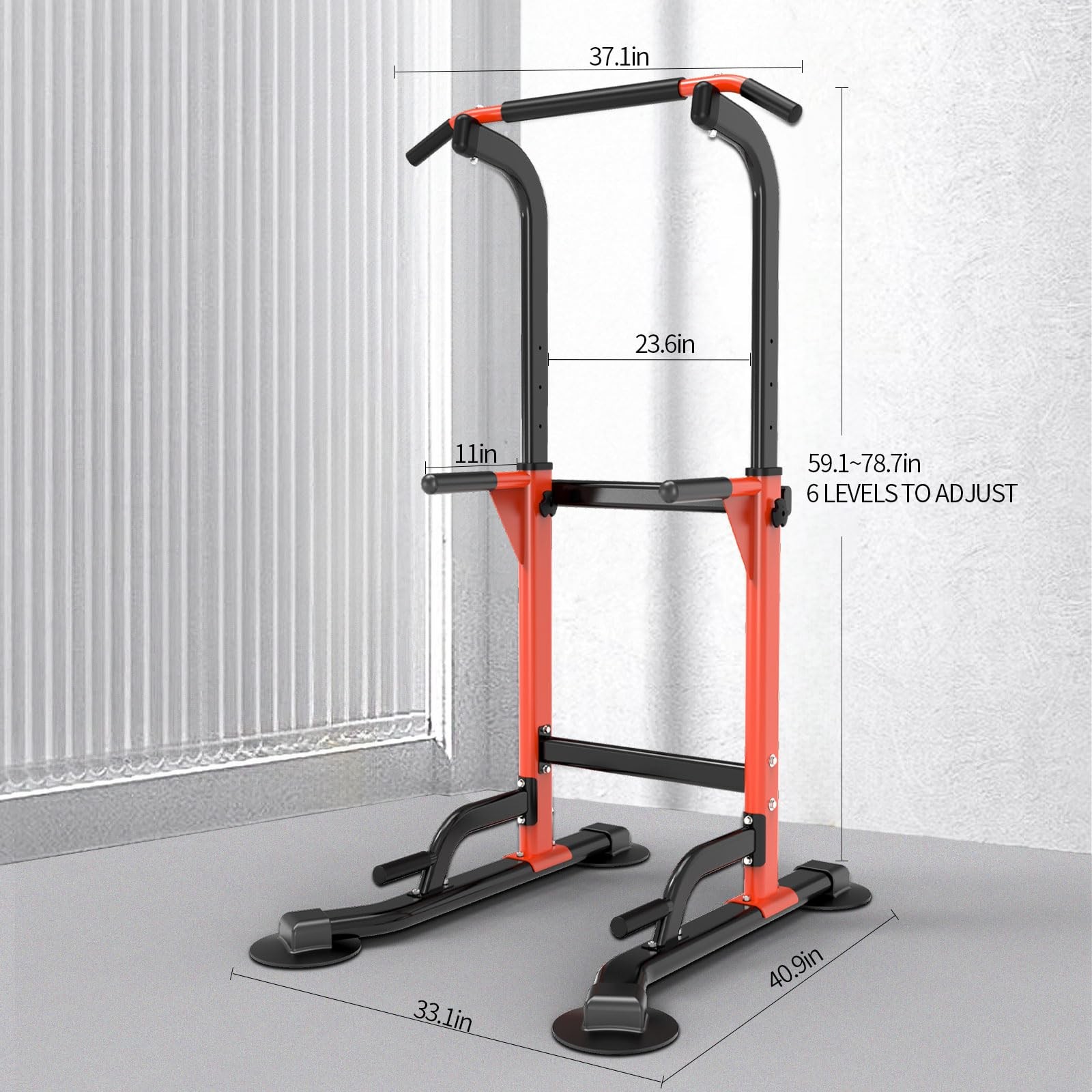 Pull-Up Dip Station Pull-Ups Chin-Ups: 330LBS T055CDC