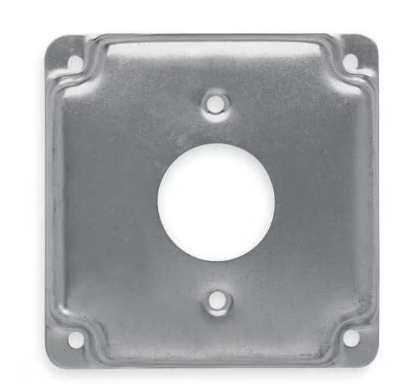Raco 801C 4” Square Cover - Single Device Receptacle. New Box Of 10