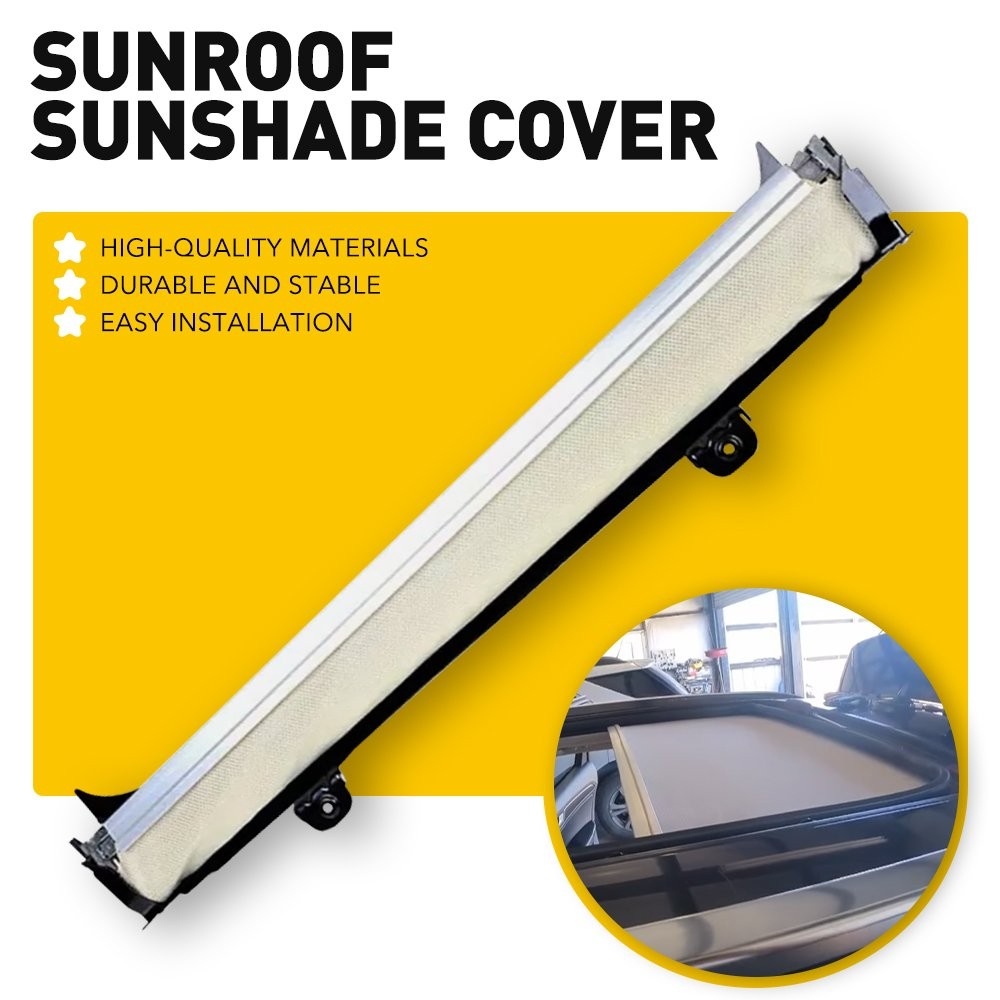 For Audi Q5 VW Skoda Yeti Seat Leon Beige Sunroof Sunshade Cover Curtain H