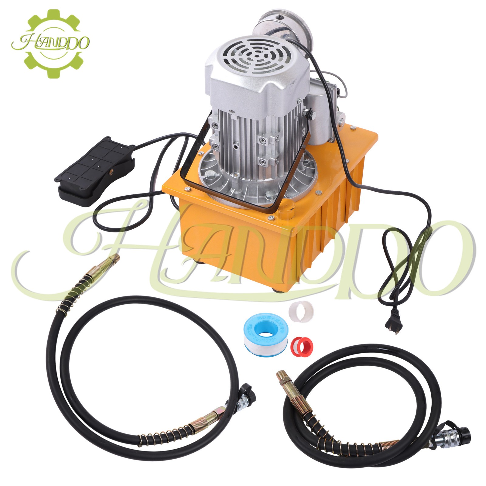 Electric Hydraulic Pump, 10000 PSI 750W 110V 8L Capacity Single Acting