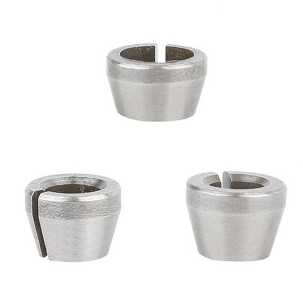 3 Pcs 6mm 6.35mm 8mm Collet Chuck For Engraving Trimming Machine Electric Router