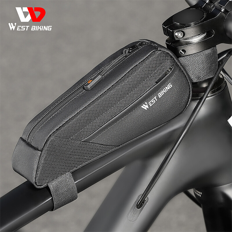 WEST BIKING Bike Triangle Bag Waterproof Cycling Top Tube Frame Bag 0.5/1L