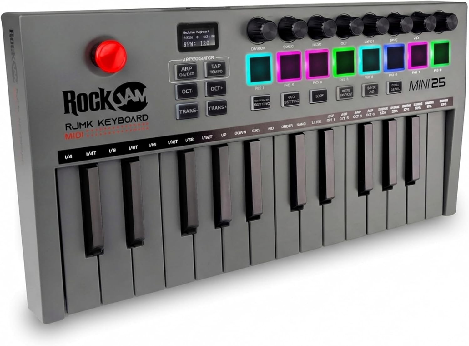 RockJam 25 Key Bluetooth Midi Keyboard, 25 Key Midi