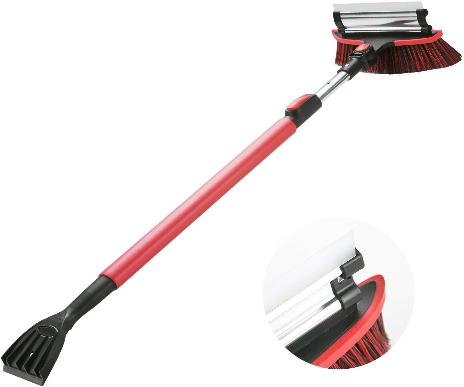 AIDO 52" 3 in 1 Extendable Snow Brush Auto Ice Scraper / Emergency Snow Shovel