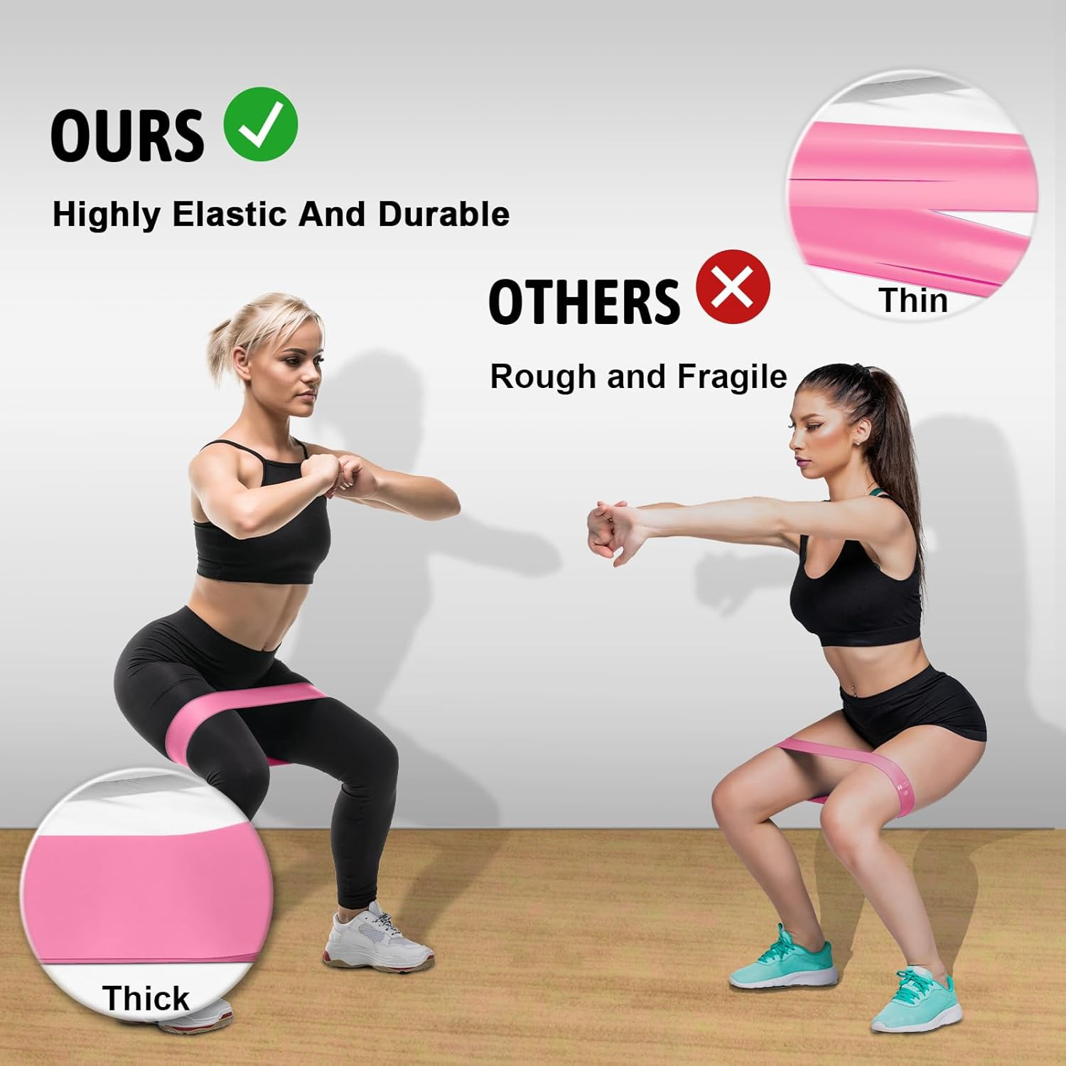 Resistance Bands for Working Out, Exercise Bands Resistance Bands Set with 5 Res