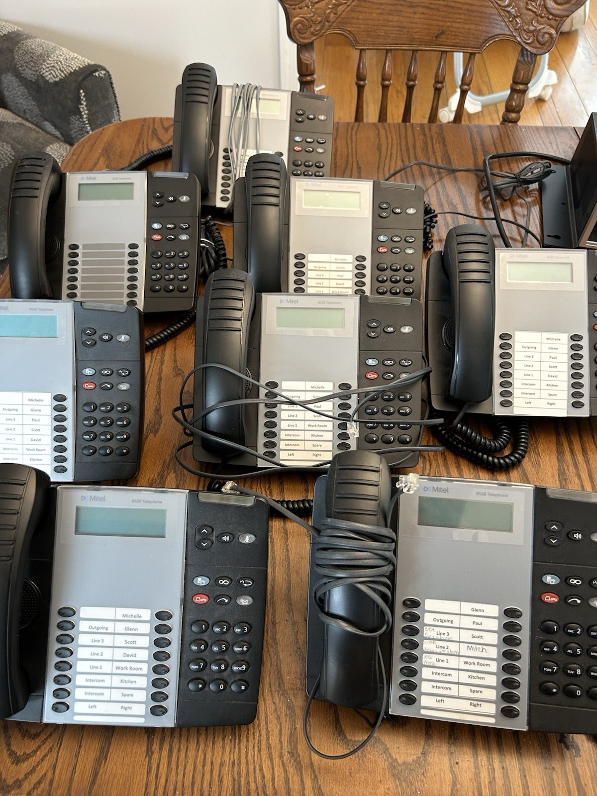 Mitel 250 System With 8 Phones And Passwords