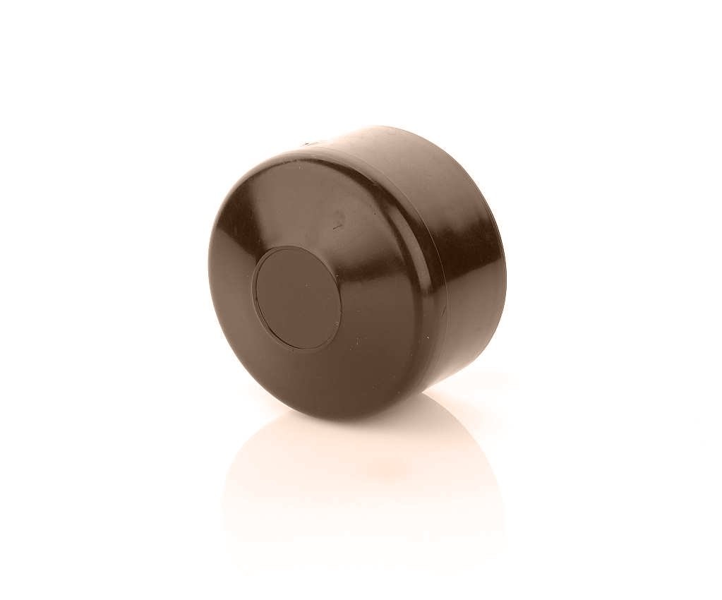 Fence Post Cap round 42mm Fence Caps Brown - Post Cap Pyramid Round