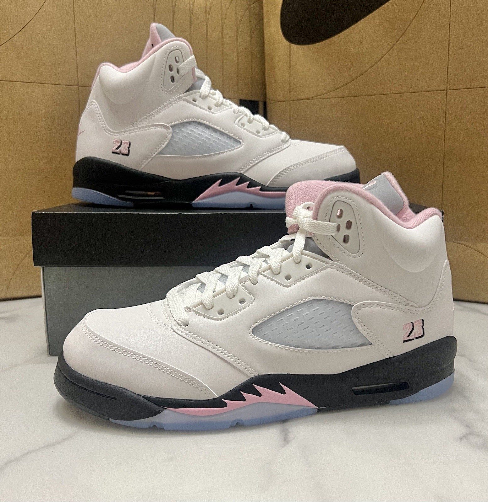 6.5Y / Women's 8 - Nike Air Jordan 5 Retro GS Medium Soft Pink HQ7980-102