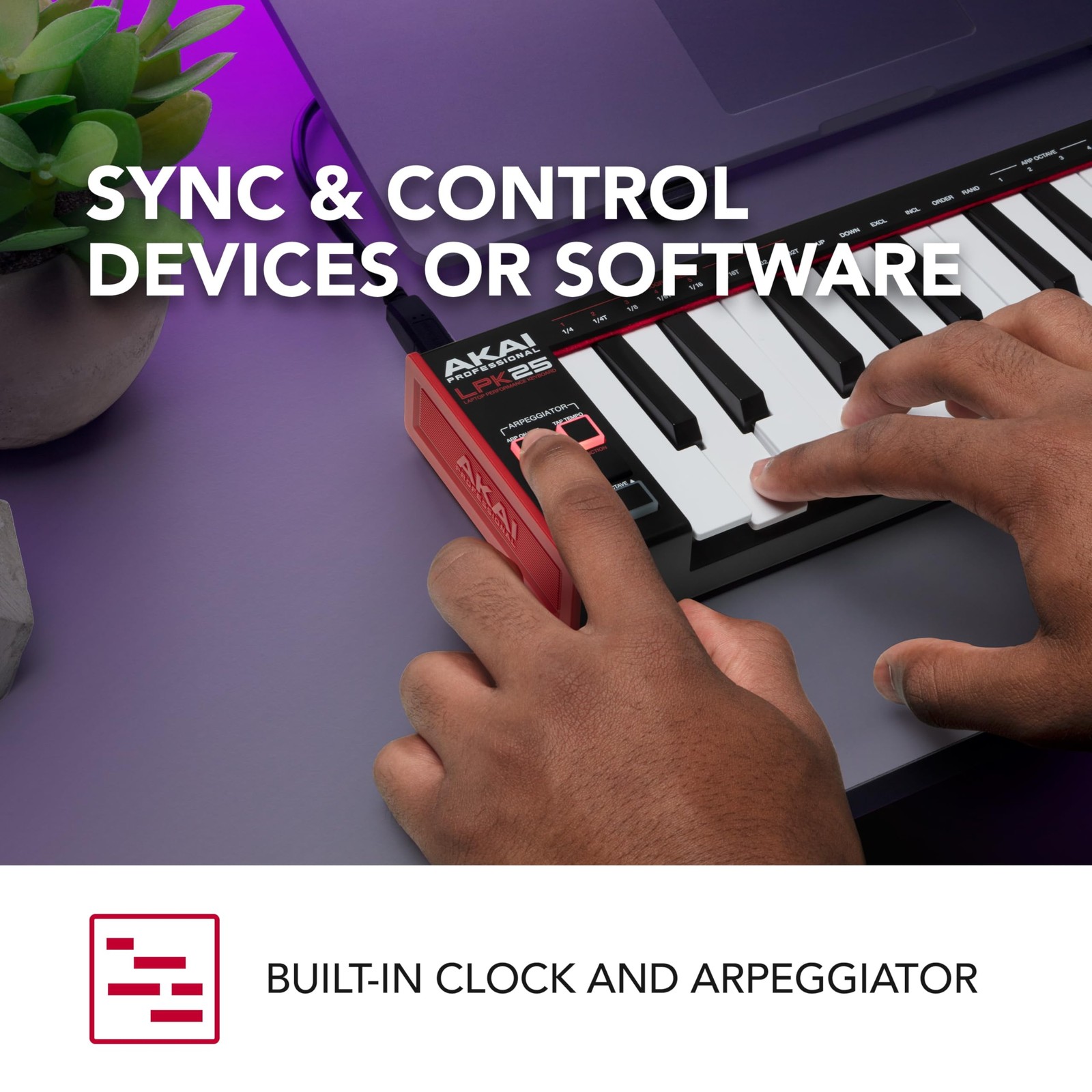 LPK25 - USB MIDI Keyboard Controller with 25 Responsive Synth Keys for Mac an...