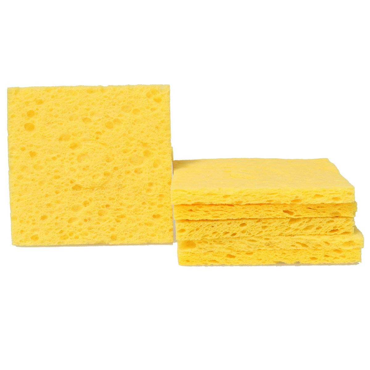 MEETOOT 6pcs Soldering Iron Cleaning Sponge 6x6cm Square Sponge High Temperat...