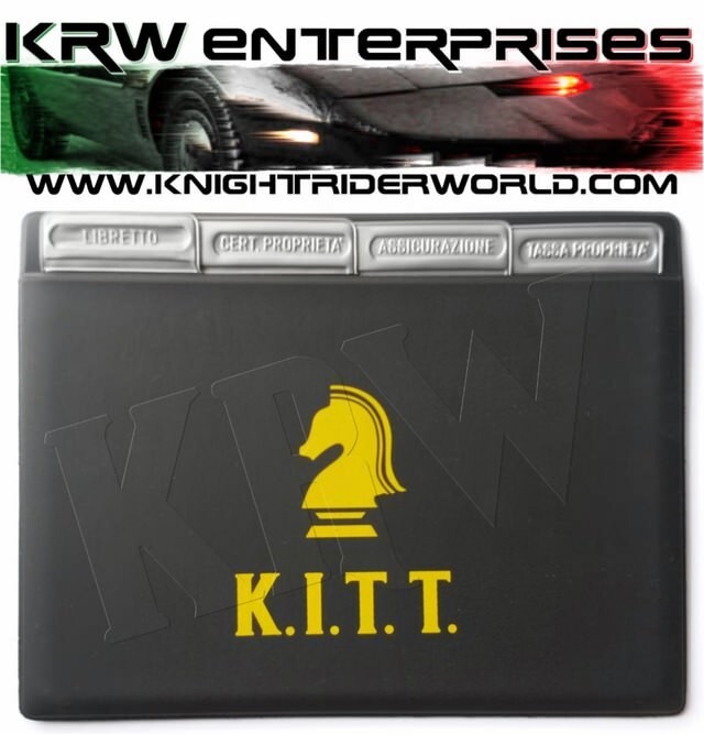 1982-1992 PONTIAC FIREBIRD KNIGHT RIDER FLAG KITT K2000 SUPERCAR DOCUMENT HOLDER