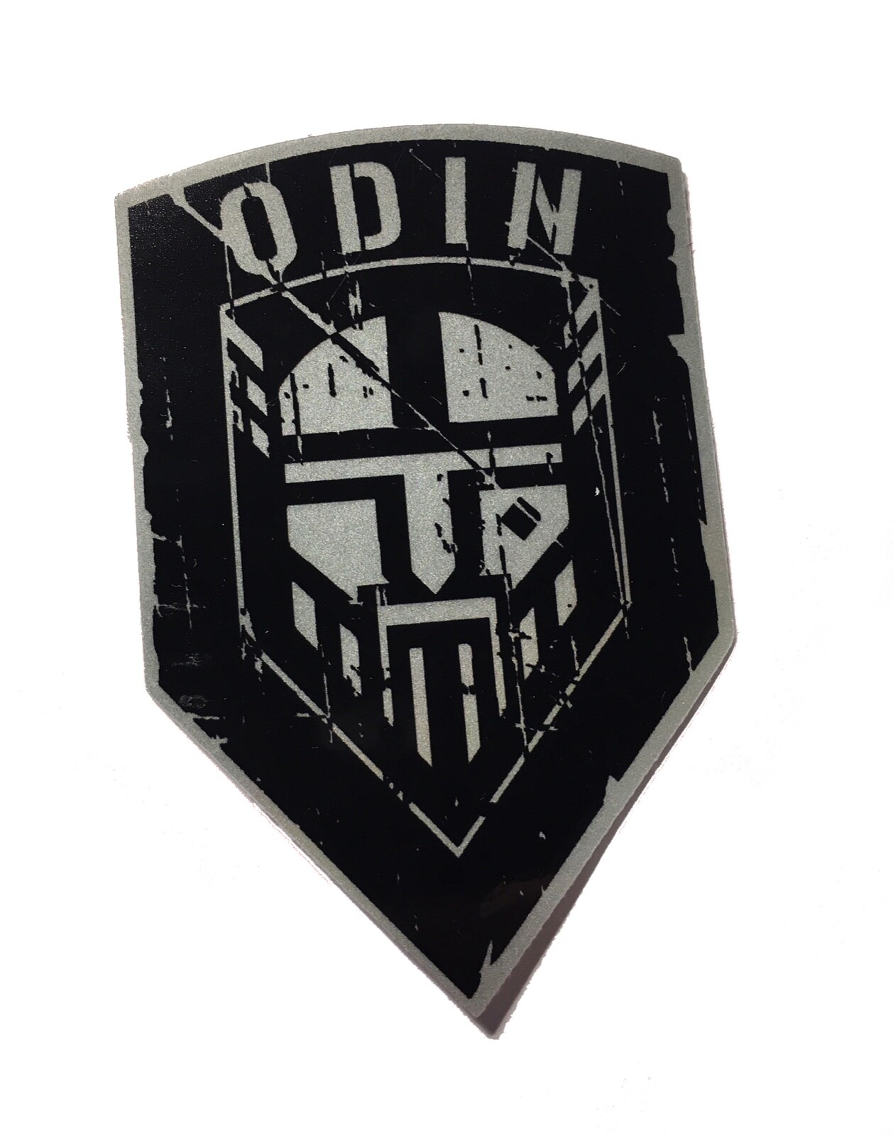 The 3M Reflective Odin Tactical Norse Viking Norse god sticker decal 3.5 x 2.5"