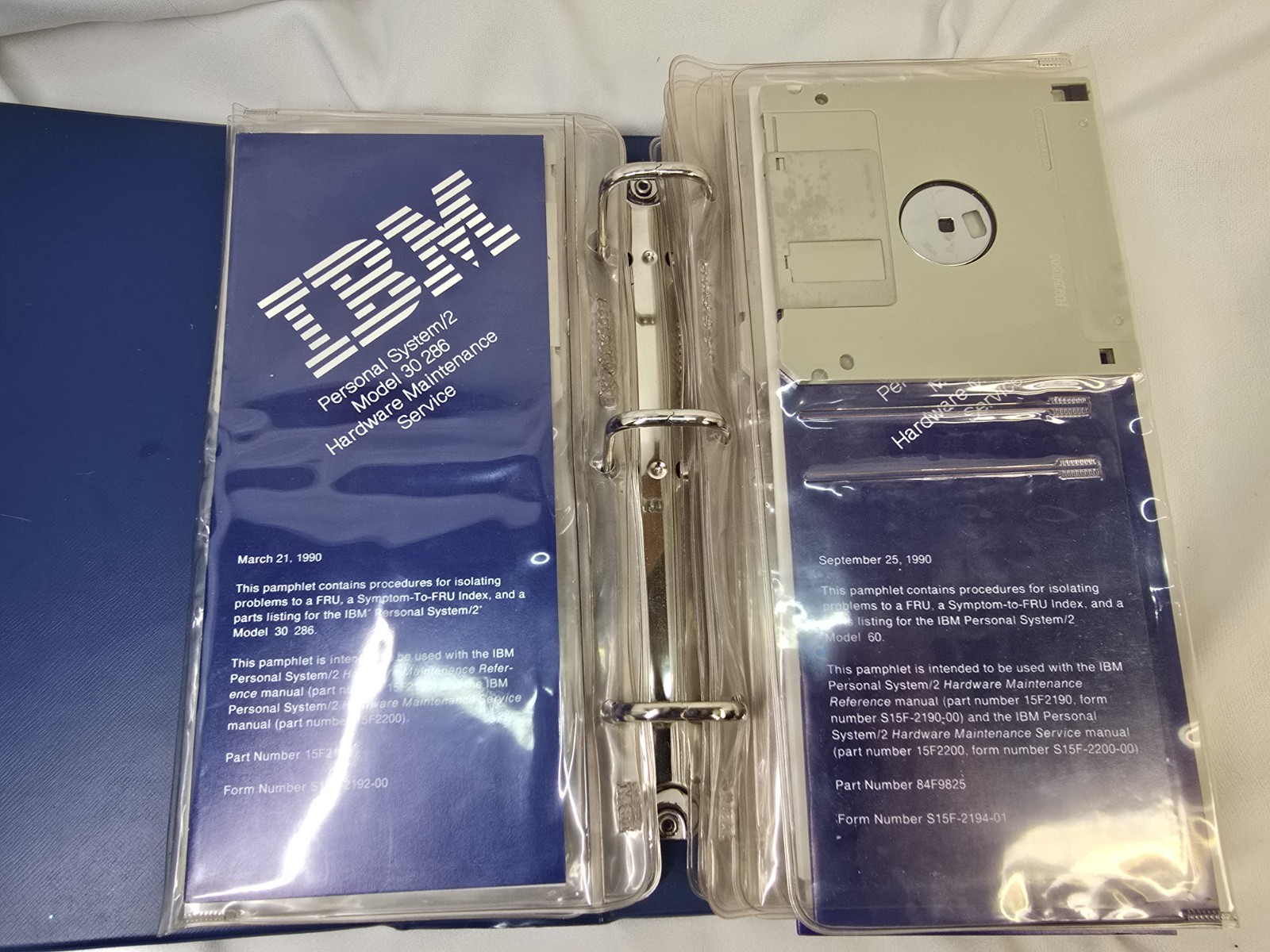 Vintage IBM PS/2 Hardware Maintenance Service Technical Reference Kit 12 Disks