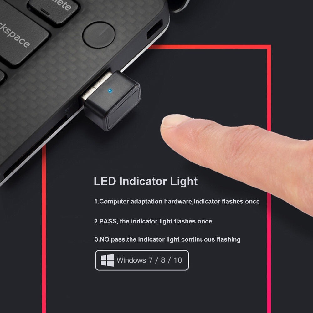Mini Capturing PC Fingerprint Scanner Laptop Security Key Computer USB Interface