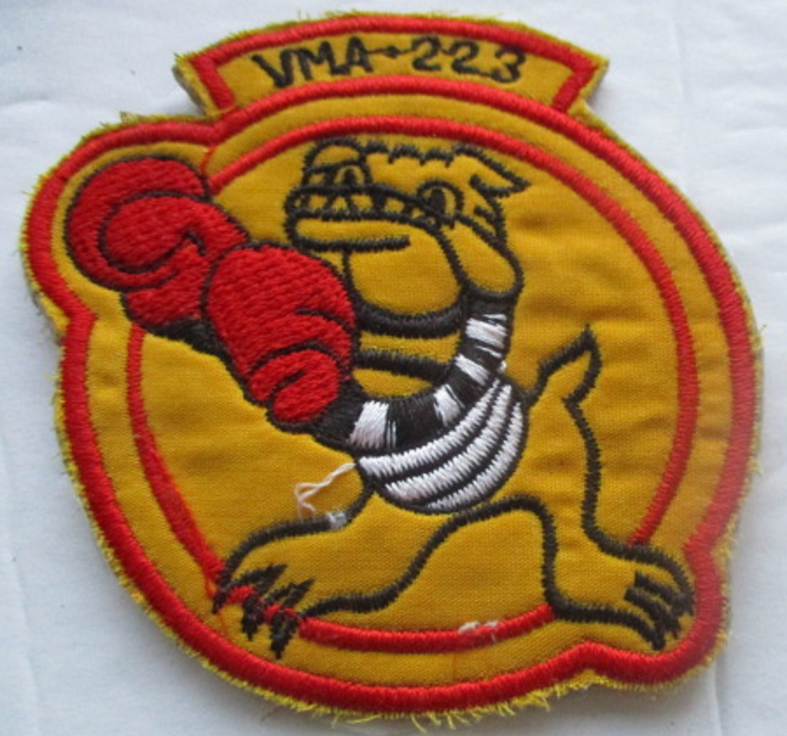 USMC MARINE ATTACK SQD VMS-223 THE BULLDOGS NAM WAR VINTAGE ORIGINAL PATCH