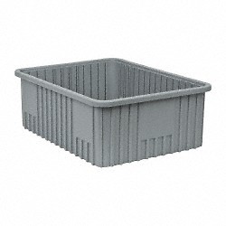 Quantum Storage DG93080 Gray Dividable Grid Container: 22-1/2" x 17-1/2" x 8"