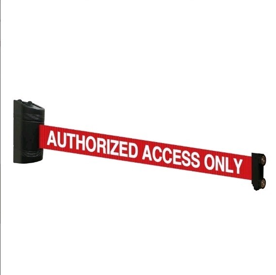 Magnetic Retractable Wall Barrier 120"L (Authorized Access Only)