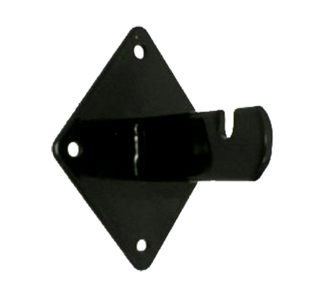 Gridwall Wall Mount Bracket - Grid Panel Mounting Brackets - Black - 8 Pieces