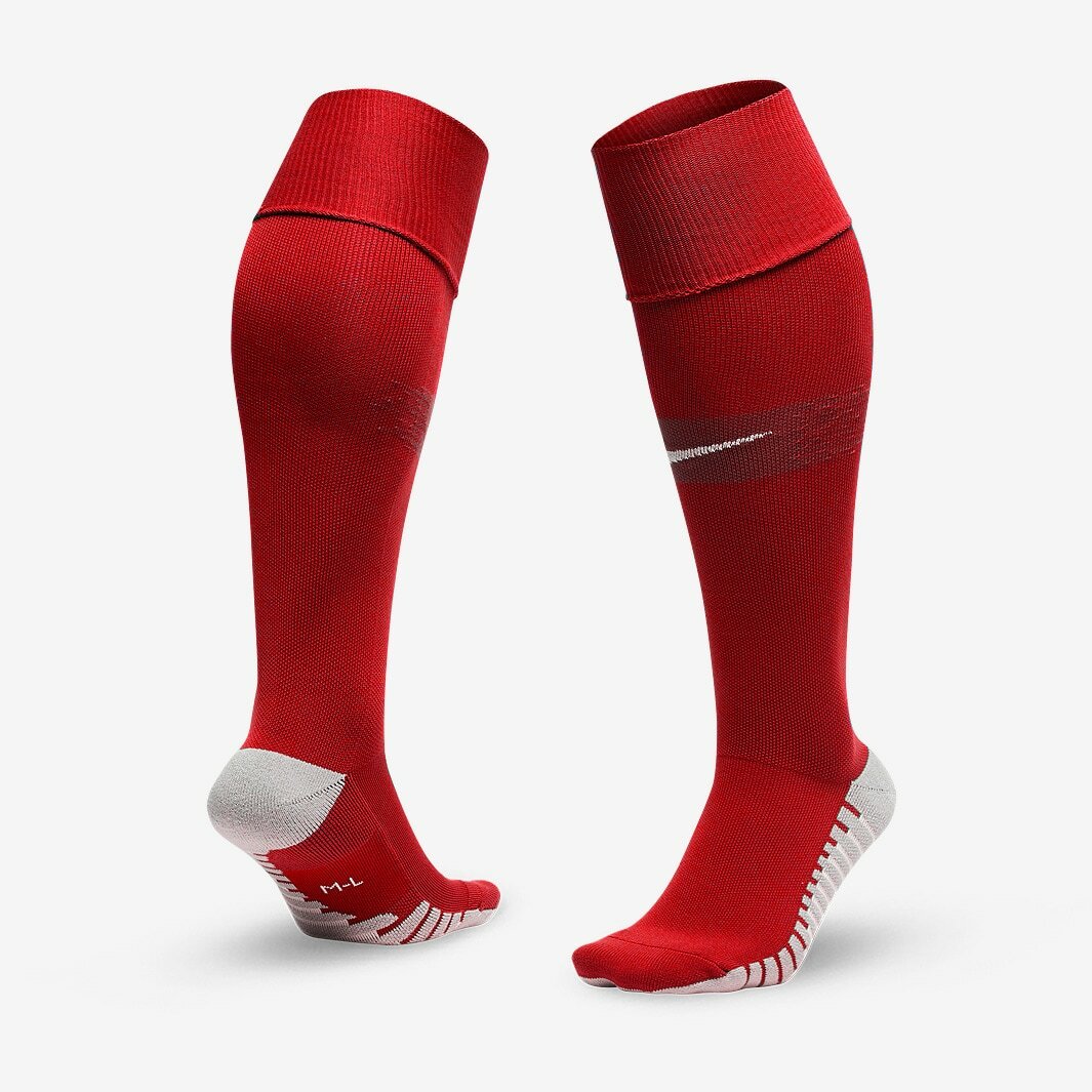 Nike Matchfit Knee High Red Soccer Socks Men's 6-8 Women's 6-10 New
