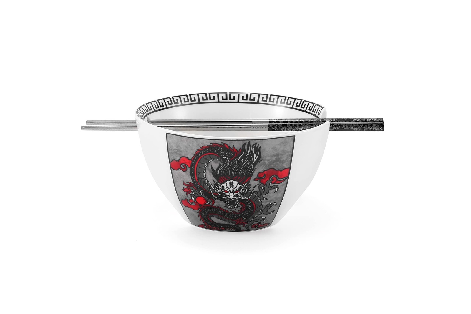 Hagary Dragon Ceramic Bowls Japanese Korean Soup Bowl Pasta Salad Dessert Ser...