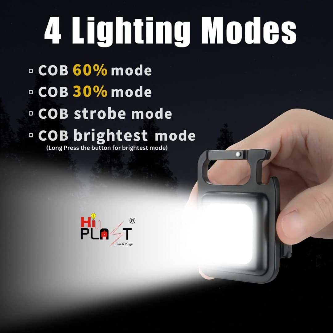 Waterproof Mini Portable Small Work Light, Aluminum, Rechargeable (Red)