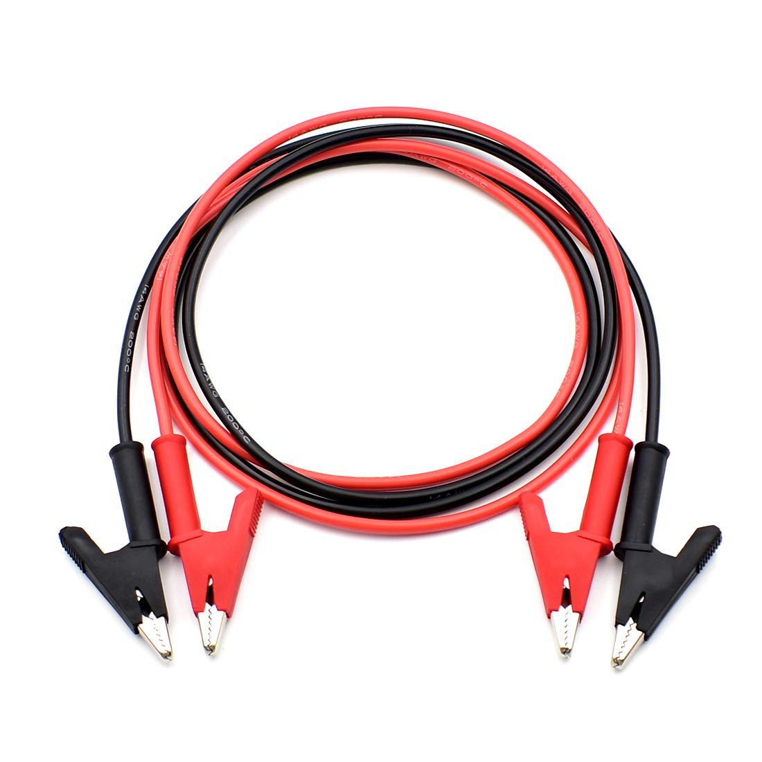 14 Gauge Jumper Wires Alligator Clips to Alligator Clip Heavy Duty Silicone Test